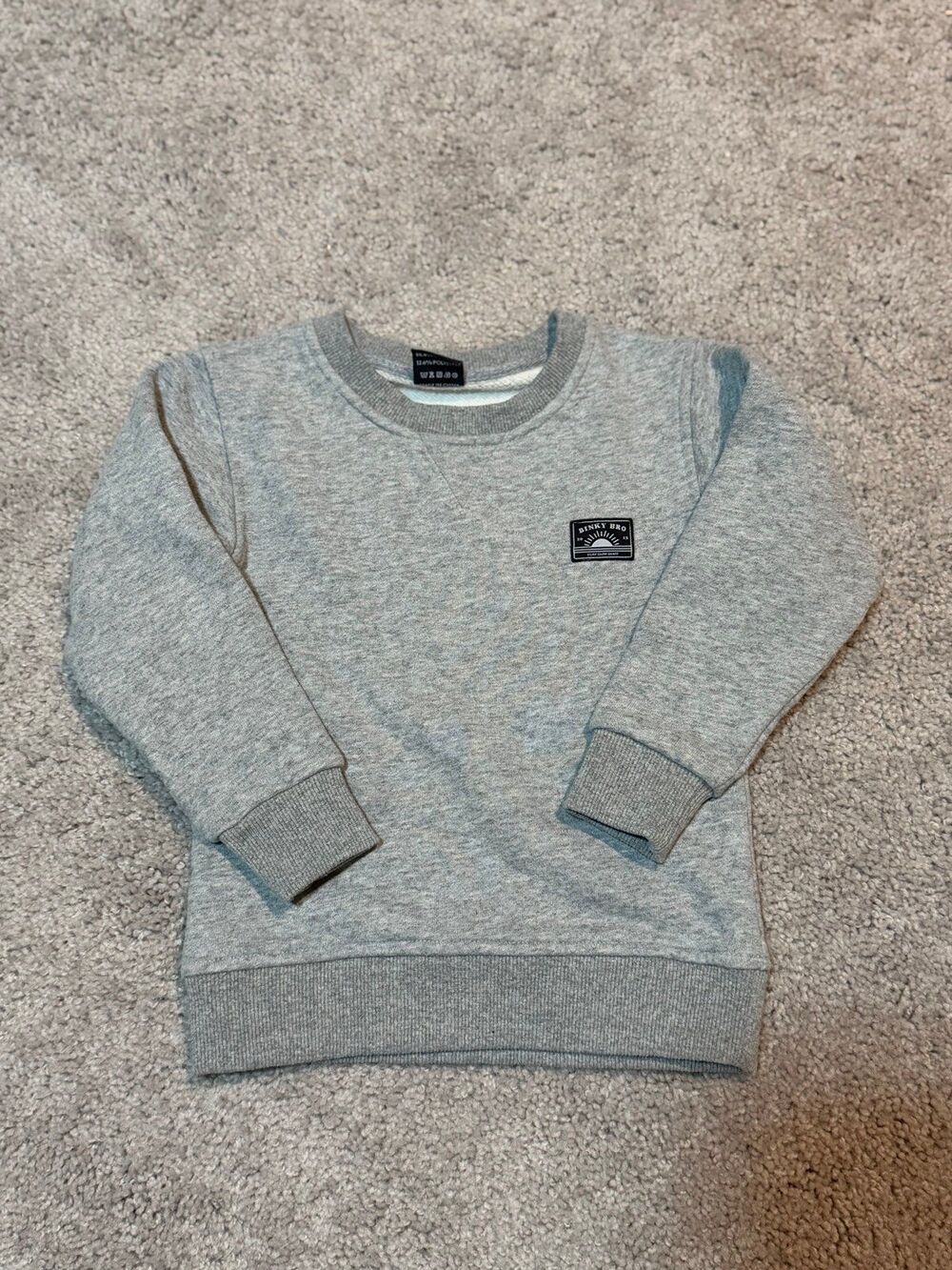 Binky Bro Youth Crewneck Sweatshirt in Gray Size 2T